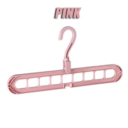 5/10Pcs Multi-Functional Foldable Drying Rack Scarf 9 Holes Closet Organizer Hanger Creative Plastic Storage Rotating