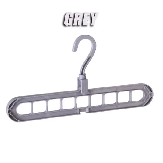 5/10Pcs Multi-Functional Foldable Drying Rack Scarf 9 Holes Closet Organizer Hanger Creative Plastic Storage Rotating